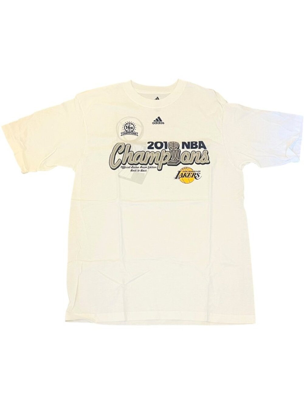 Adidas Los Angeles Lakers 2010 NBA Champions Locker Room Edition - Men's Size L